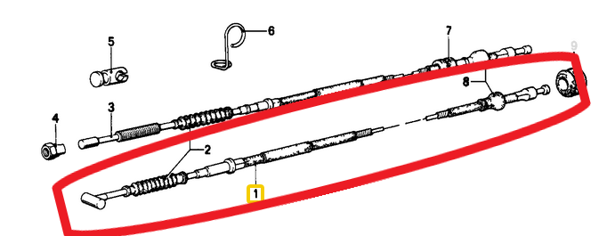BMW R50/5 R60/5 R75/5 Kupplungszug Seilzug Kupplung