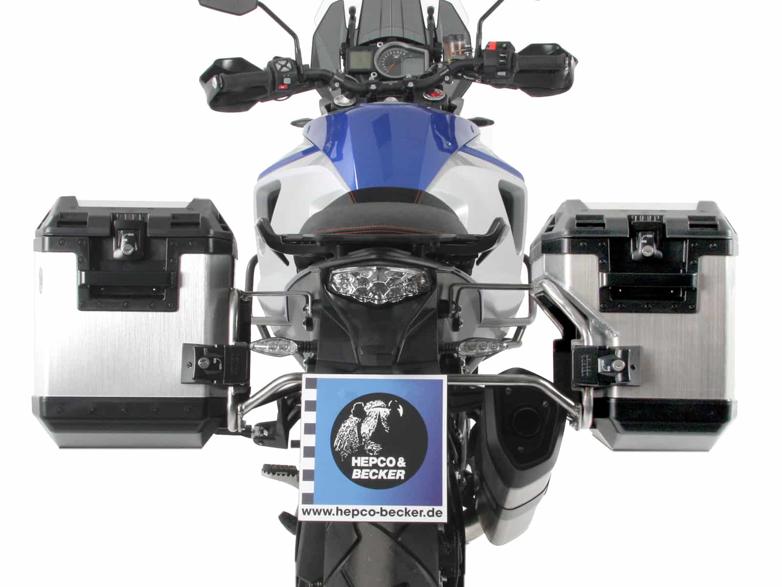 Kofferträgerset Cutout Edelstahlträger inkl. Xplorer silber Kofferset für KTM 1090 Adventure R (2017-2018)