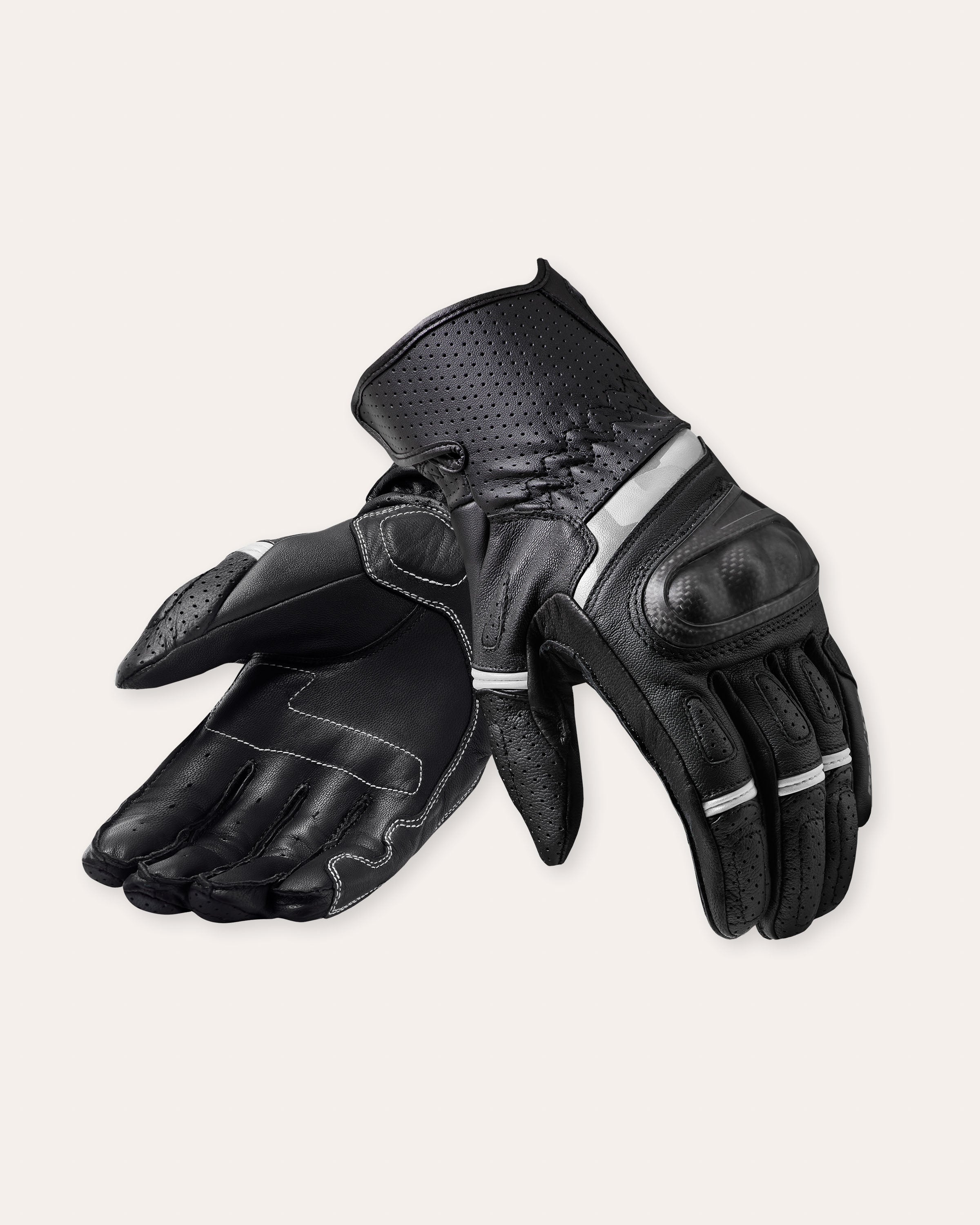 Handschuhe Chevron 3 Schwarz-Weiß XXL Standard