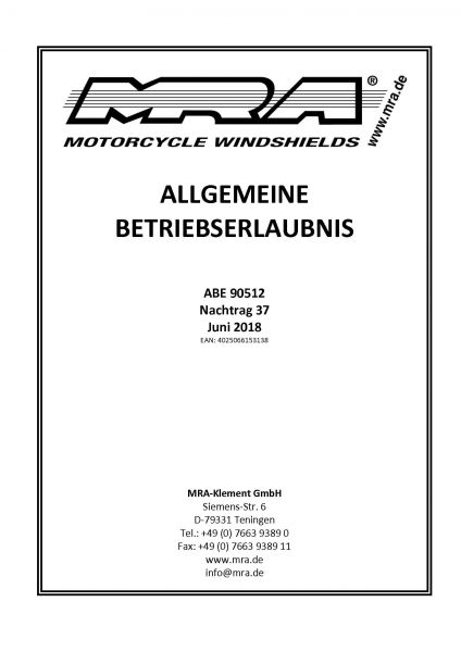 ABE 90512 (MRA-Verkleidungsscheiben)