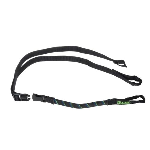 Rokstraps Strap It™  Motorbike Adjustable *schwarz-blau/grün*45 - 150 cm 2 St. mit Schlaufen