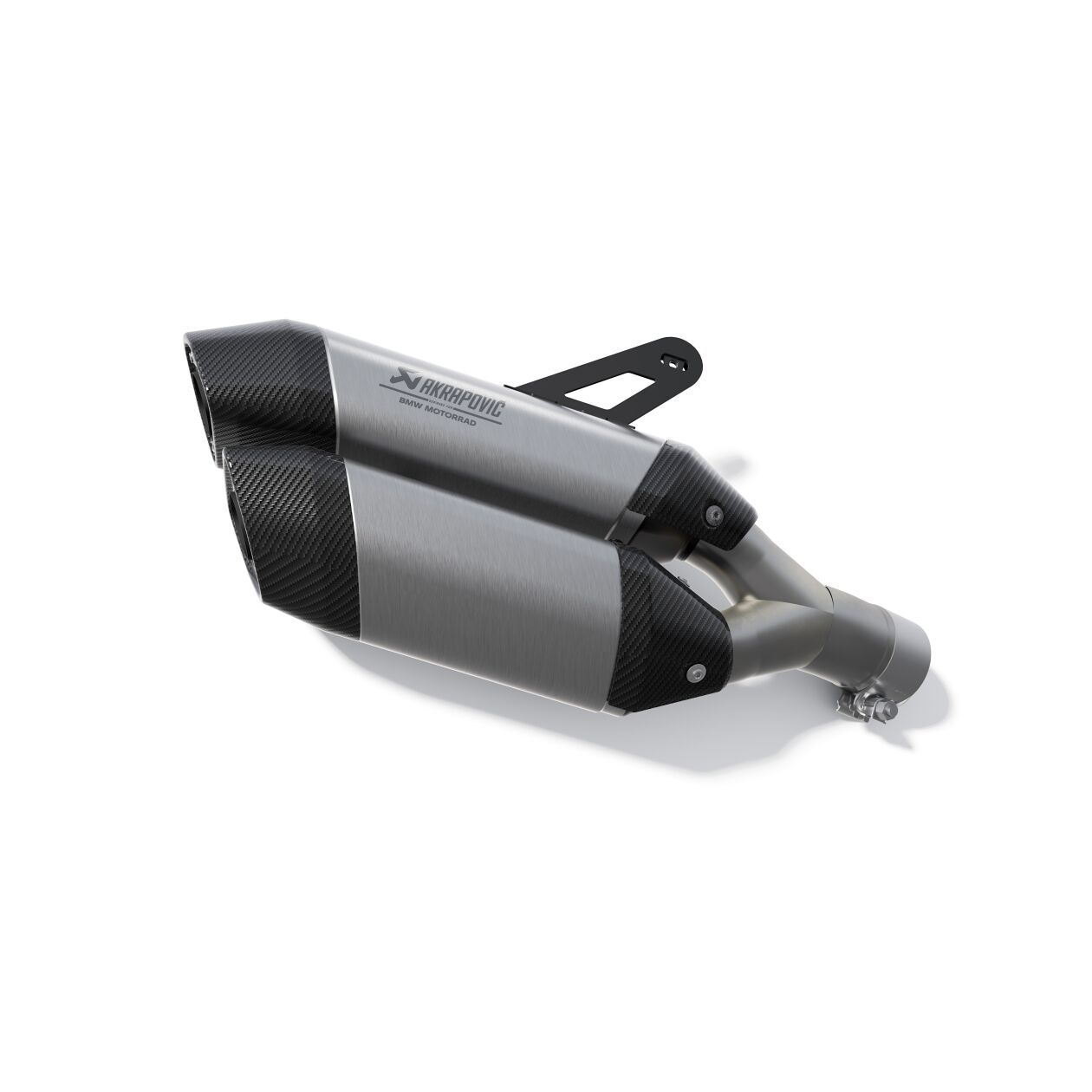 Akrapovic Satz Doppelschalldämpfer Endschalldämpfer Auspuff silber für BMW R1300GS Adventure