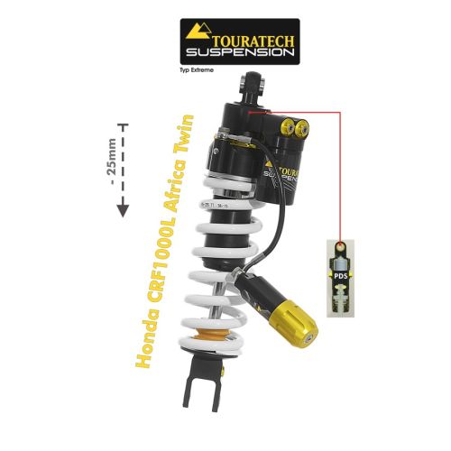 Touratech Suspension Tieferlegung -25mm Honda CRF1000L Africa Twin 2015-2017 Typ Extreme