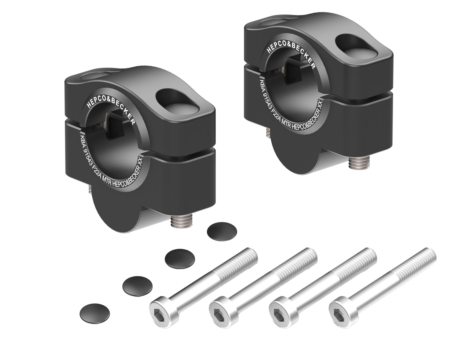 Lenkererhöhung für Fantic Caballero 500 (2018-), 20mm hoch - Schwarz