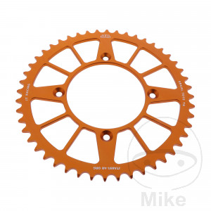 Alu-Kettenrad 48Z Teilung 520 orange JT Innendurchmesser 110 Lochkreis 135