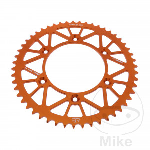 Alu-Kettenrad 51Z Teilung 520 orange JT Innendurchmesser 125 Lochkreis 150