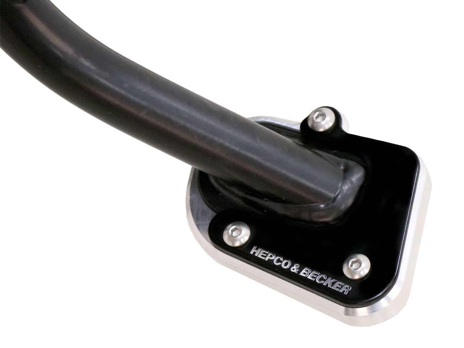 Seitenständerplatte silber/schwarz für BMW F 850 GS Adventure (2019-2023) Seitenständerplatte silber/schwarz für BMW F 850 GS Adventure (2019-2023)