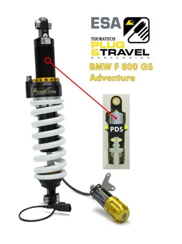 Touratech Suspension Federbein BMW F800 GS Adventure Typ: Plug & Travel für BMW ESA