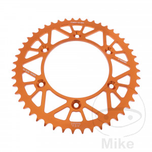 Alu-Kettenrad 48Z Teilung 520 orange JT Innendurchmesser 125 Lochkreis 150