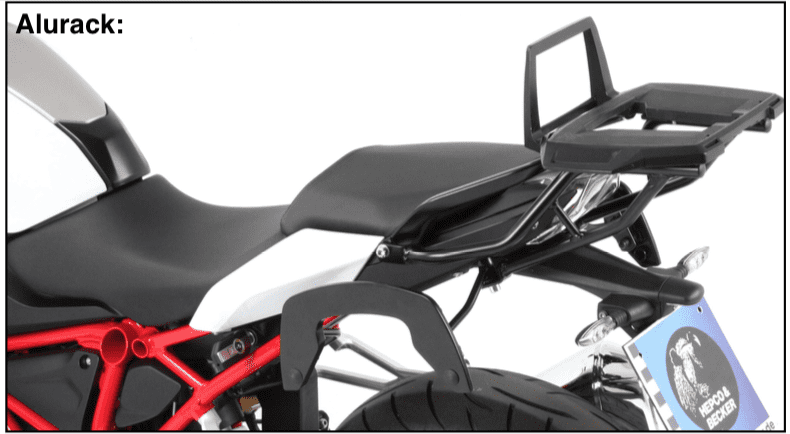 Alurack Topcaseträger schwarz für BMW R 1250 R (2019-2025)