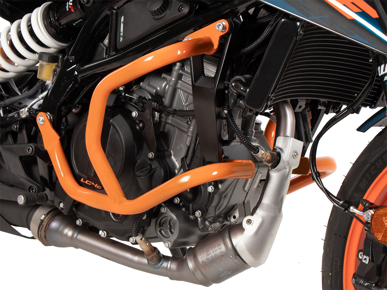 Motorschutzbügel orange für KTM 125 Duke (2024-)