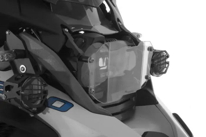 Scheinwerferschutz Makrolon Typ 2 mit Schnellverschluss für BMW R1250GS + Adventure R1200GS LC