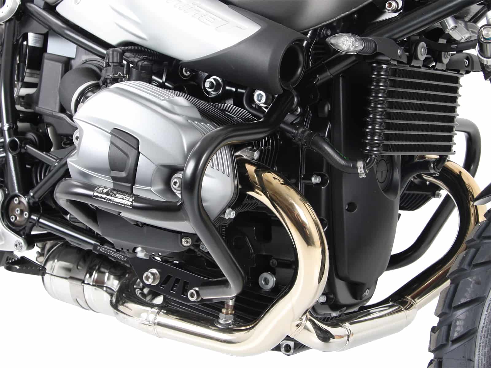 Motorschutzbügel schwarz für BMW R nineT Scrambler (2016-2023)
