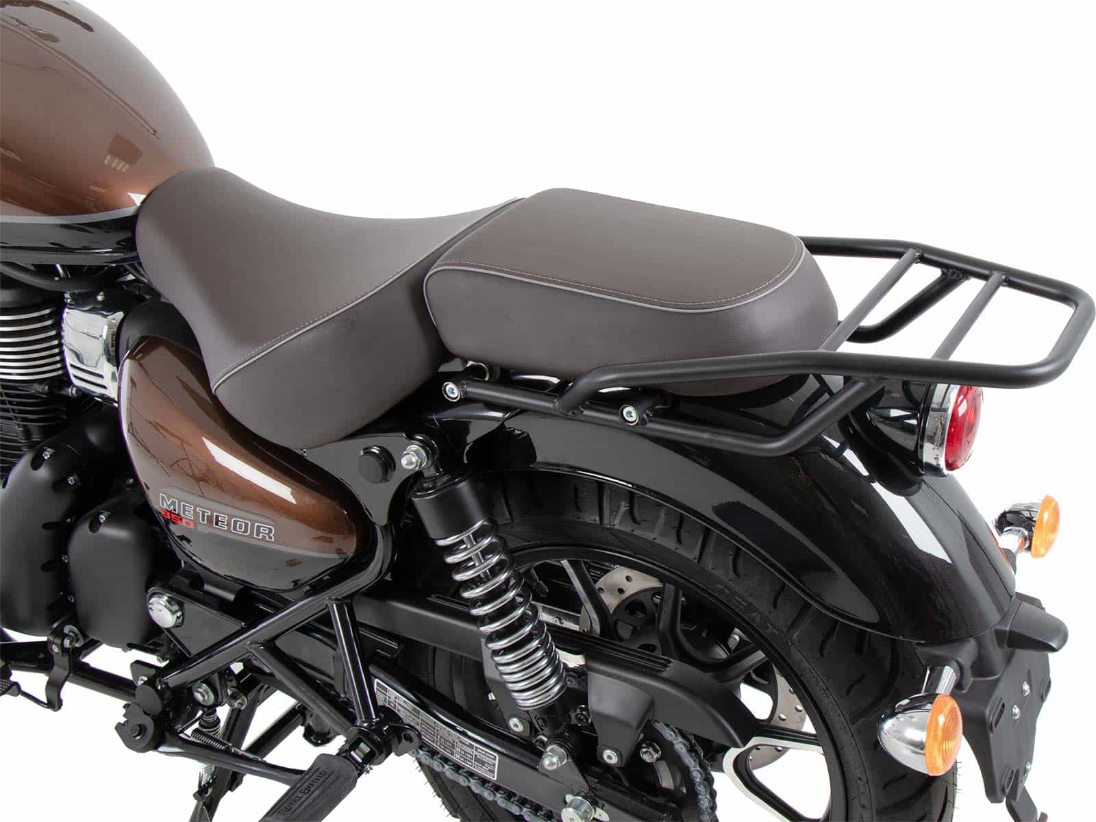 Rohrgepäckbrücke schwarz für Royal Enfield Meteor 350 (2021-) Rohrgepäckbrücke schwarz für Royal Enfield Meteor 350 (2021-)