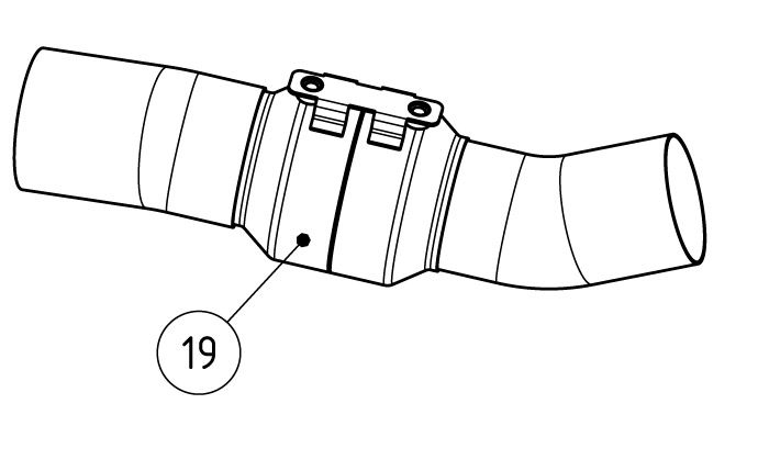 Akrapovic Zwischenrohr Slip-on- Edelstahl- V4A mit Kat ohne Anbaumaterial
