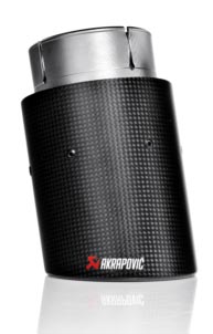Akrapovic TAIL PIPE (einzeln - linke Seite) mit TÜV, Endrohr aus Carbon