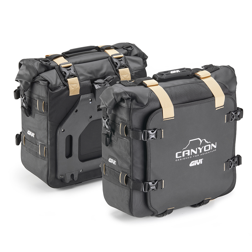 CANYON Paar wasserdichte Seitentaschen, mit Monokey Befestigungssystem, Vol. je 25 Liter