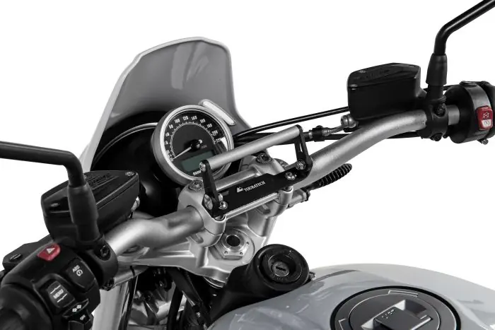 GPS Anbauadapter Lenkerklemmung, einstellbar, M8x30 Schrauben z.b. für Honda, Triumph