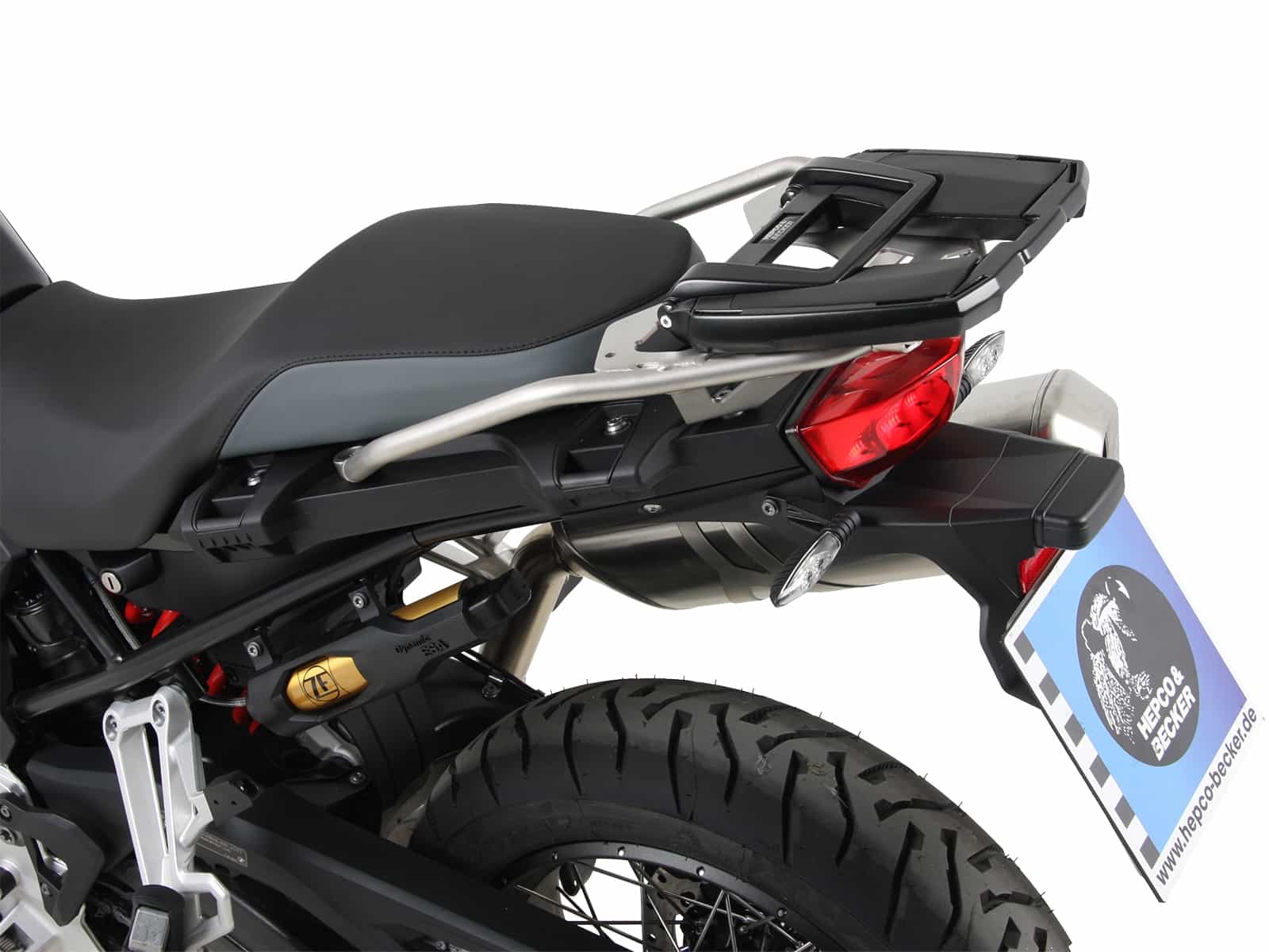 Easyrack Topcaseträger für Kombination mit original Edelstahlbrücke schwarz für BMW F 800 GS (2024-)