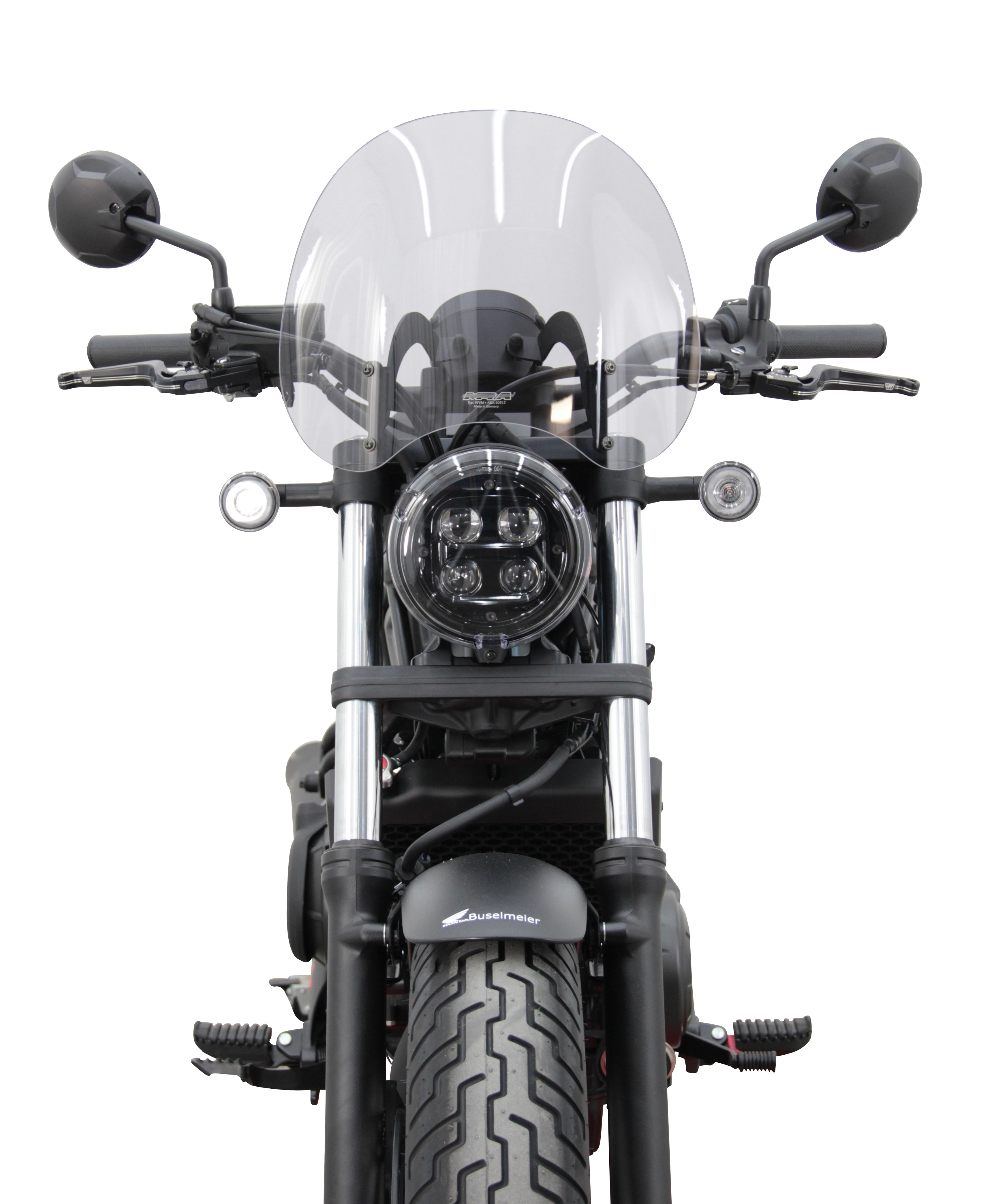 CMX 500 REBEL - Tourenscheibe "NTM" 2020- - schwarz