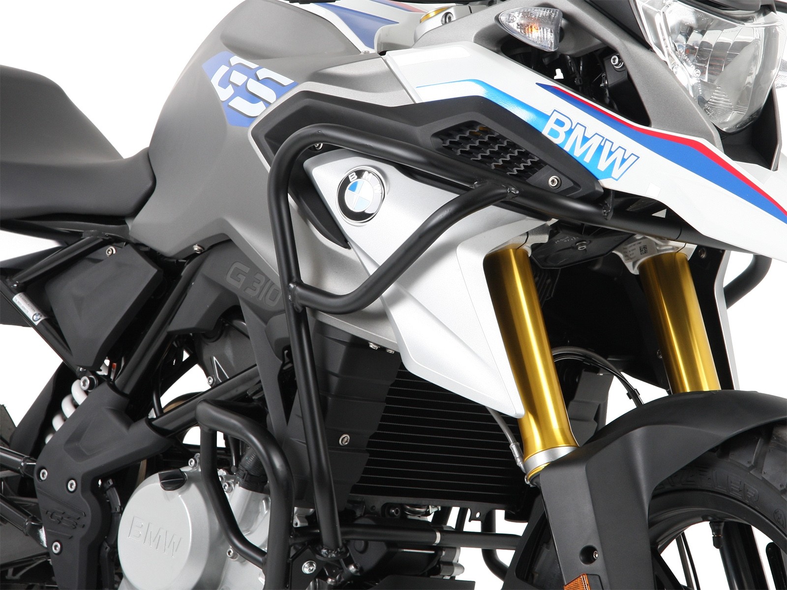 Tankschutzbügel für Kombination mit Hepco&Becker Motorschutzbügel schwarz für BMW G 310 GS (2017-)