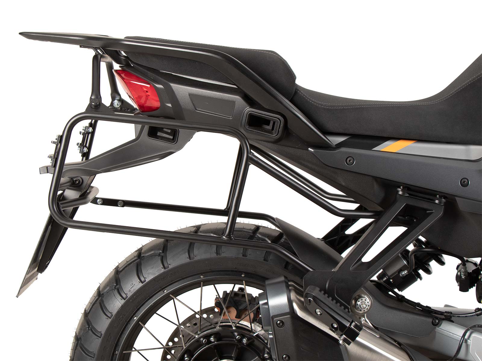 Seitenkofferträger festverschraubt schwarz für Moto Guzzi Stelvio (2024-)