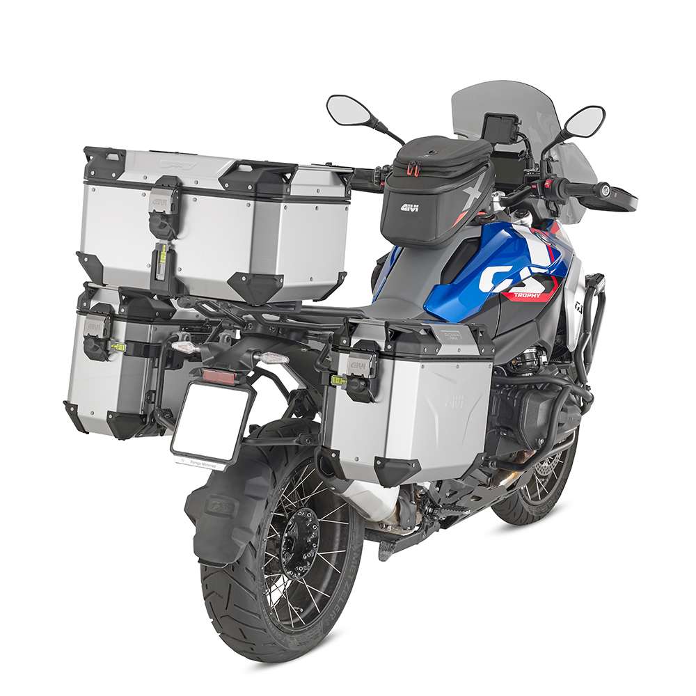 Topcase Trekker Outback EVO Monokey 58 Liter, aus eloxiertem Aluminium, Smart Security Lock
