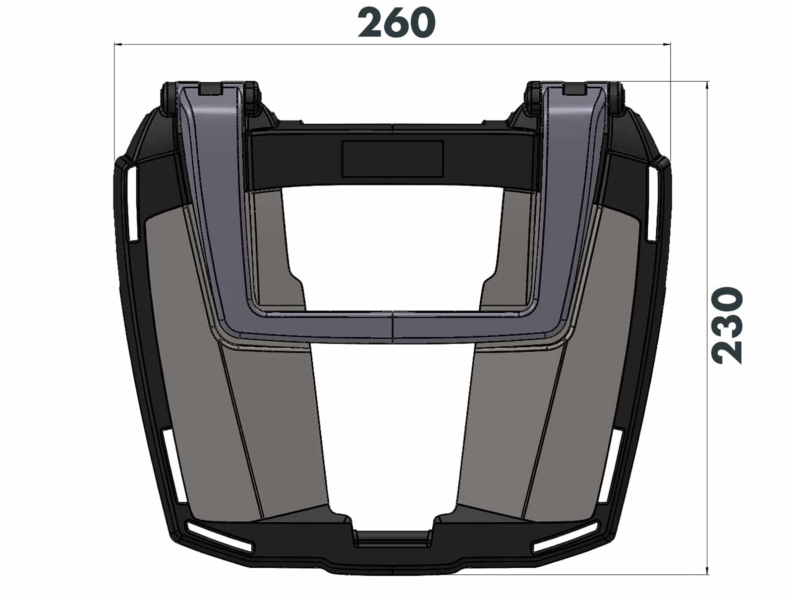 Easyrack Topcaseträger schwarz für BMW HP 2 (2005-2008)