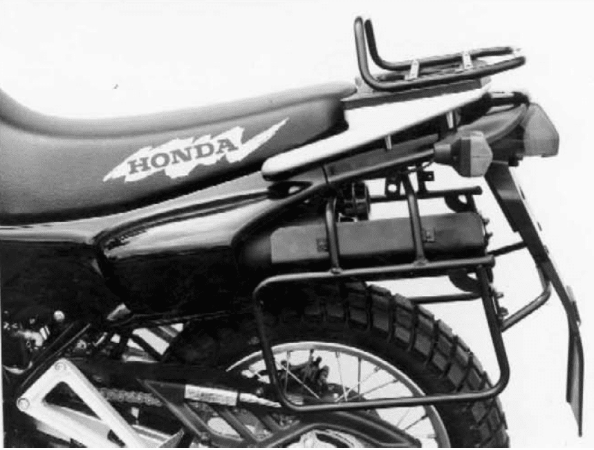 Seitenkofferträger festverschraubt schwarz für Honda NX 650 Dominator (1992-1994)