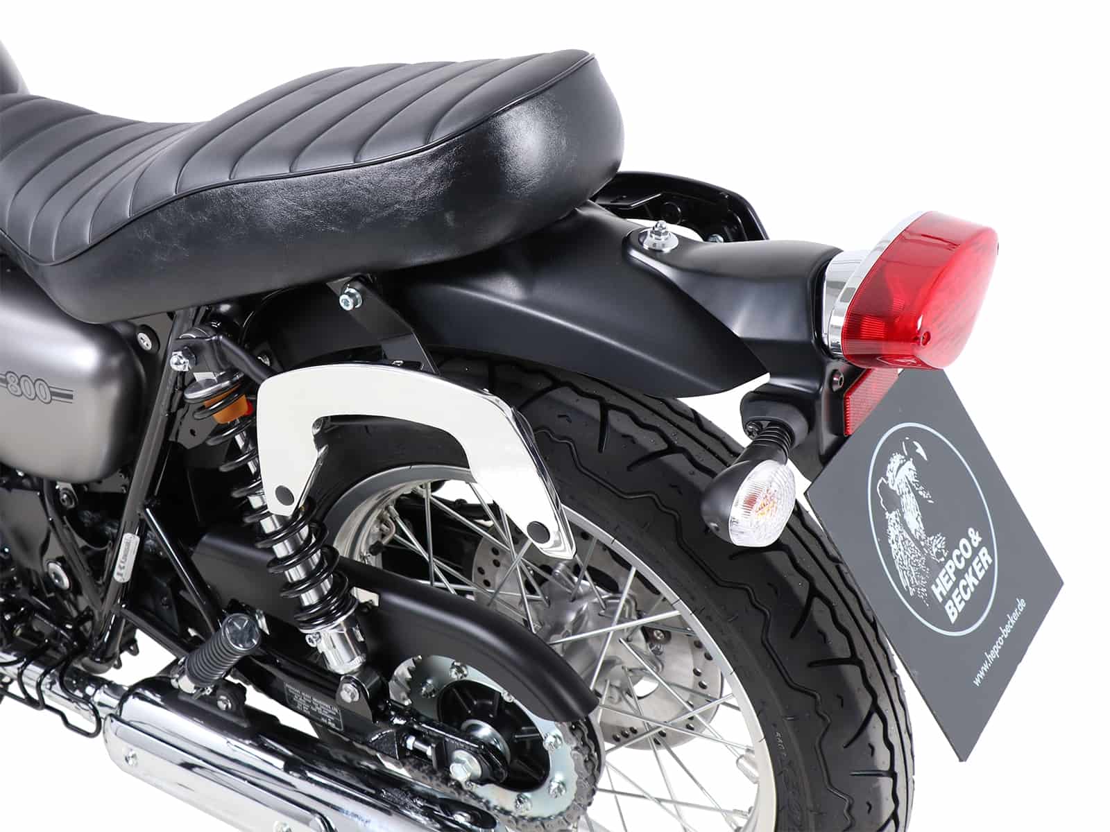C-Bow Seitenträger chrom für Kawasaki W 800 Street / Cafe / Standard (2019-2025)