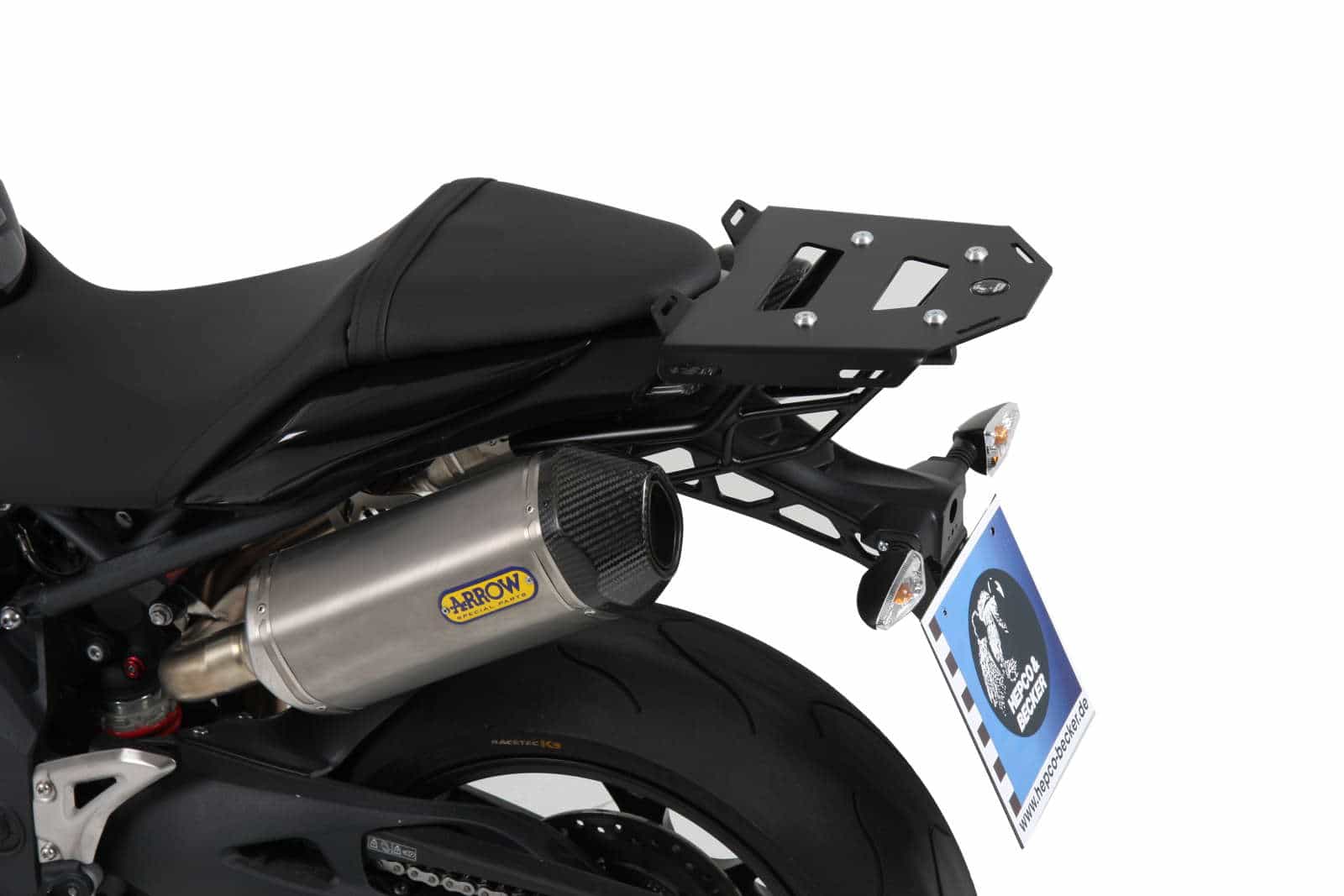 Minirack Softgepäck-Heckträger schwarz für Triumph Speed Triple 1050 (2011-2015)