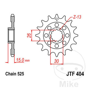Racing-Ritzel 17Z Teilung 525 Alternative: 7260864
