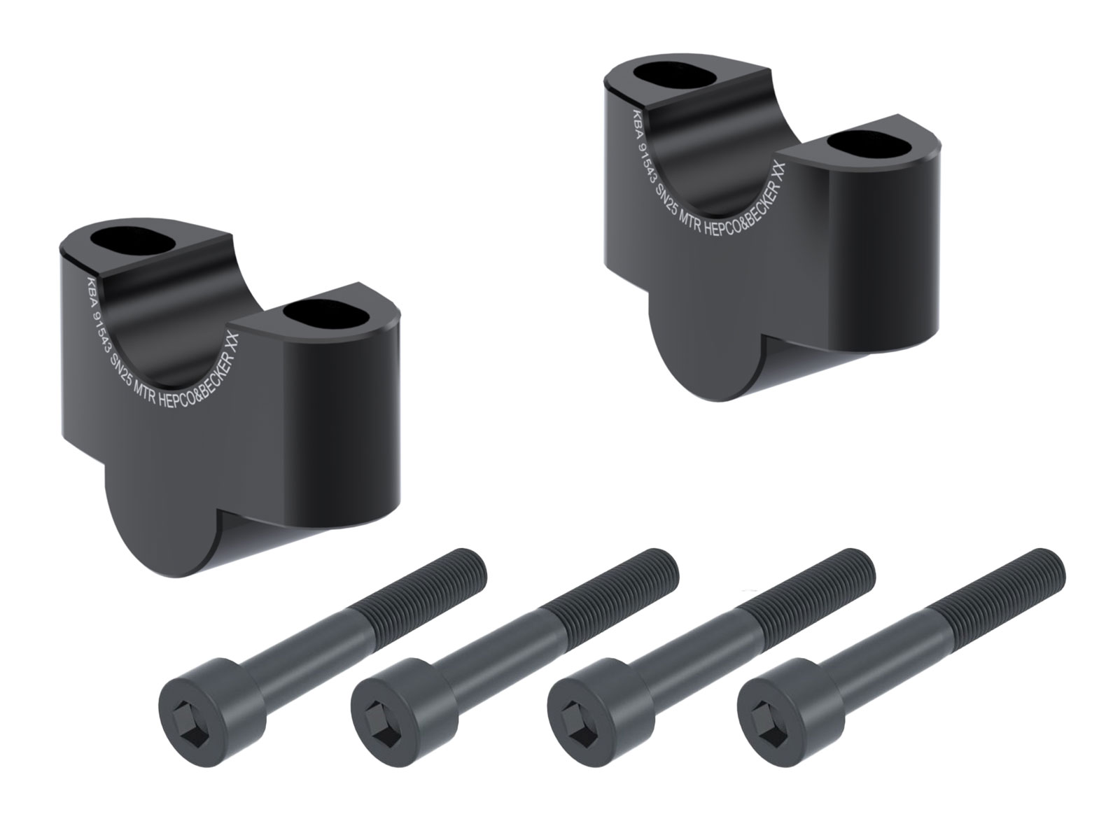 Lenkererhöhung 25 mm schwarz für Honda CB 750 Hornet (2023-)