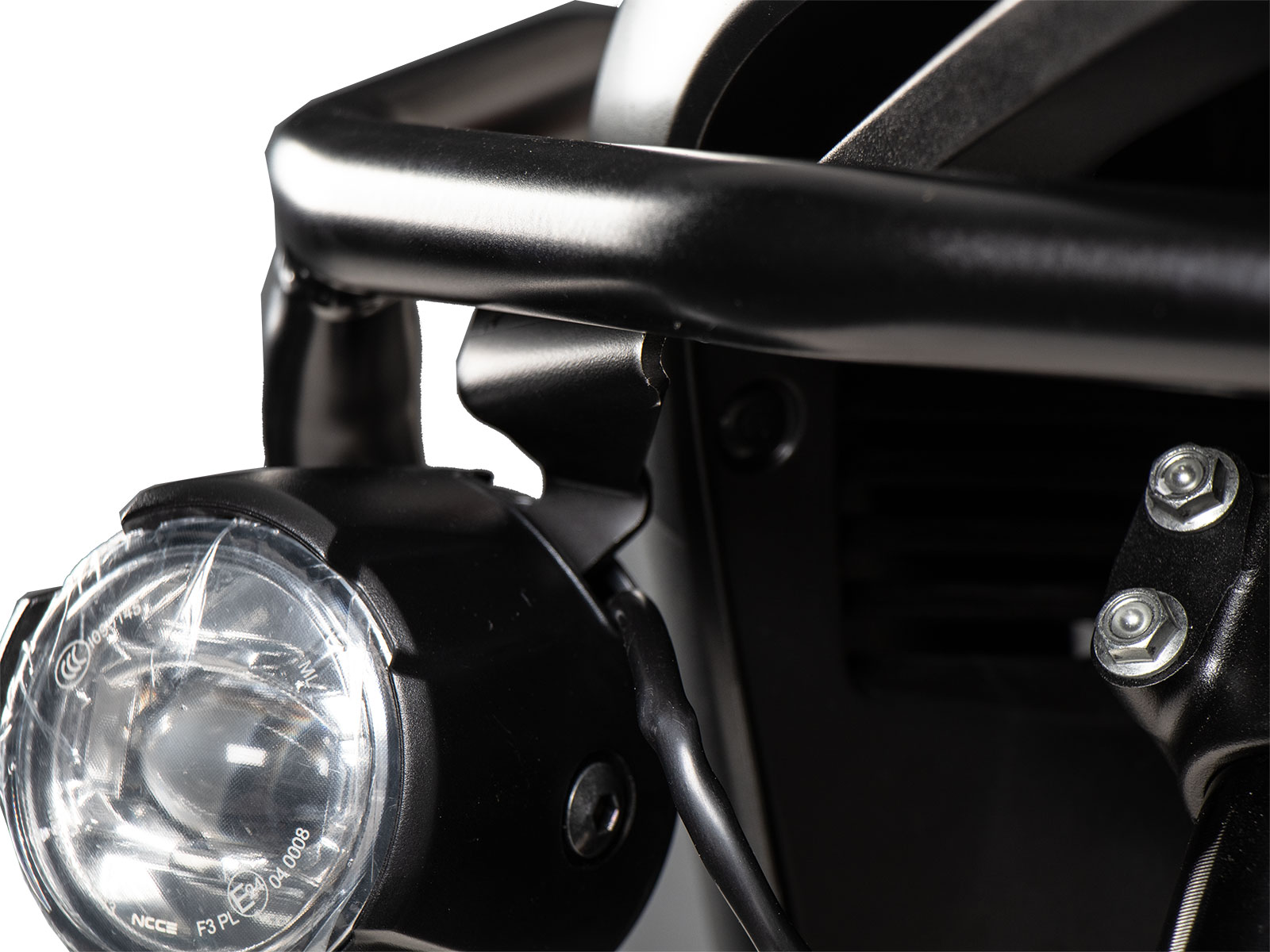 Adapterset schwarz für original Zusatzscheinwerfer für Kombination mit Hepco&Becker Tankschutzbügel für Honda XL 750 Transalp (2023-2024)