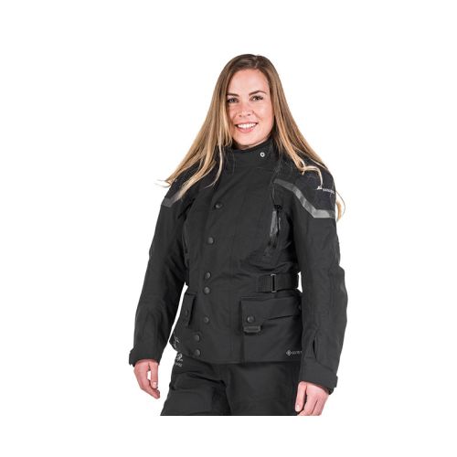 Motorrad-Regenjacke Damen Compañero Weather Traveller - schwarz | 36
