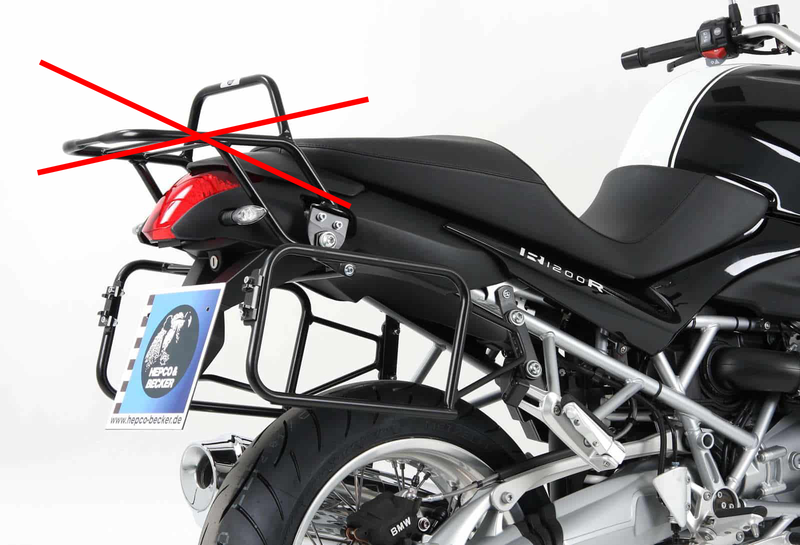 Seitenkofferträger Lock-it schwarz für BMW R 1200 R (2006-2010)