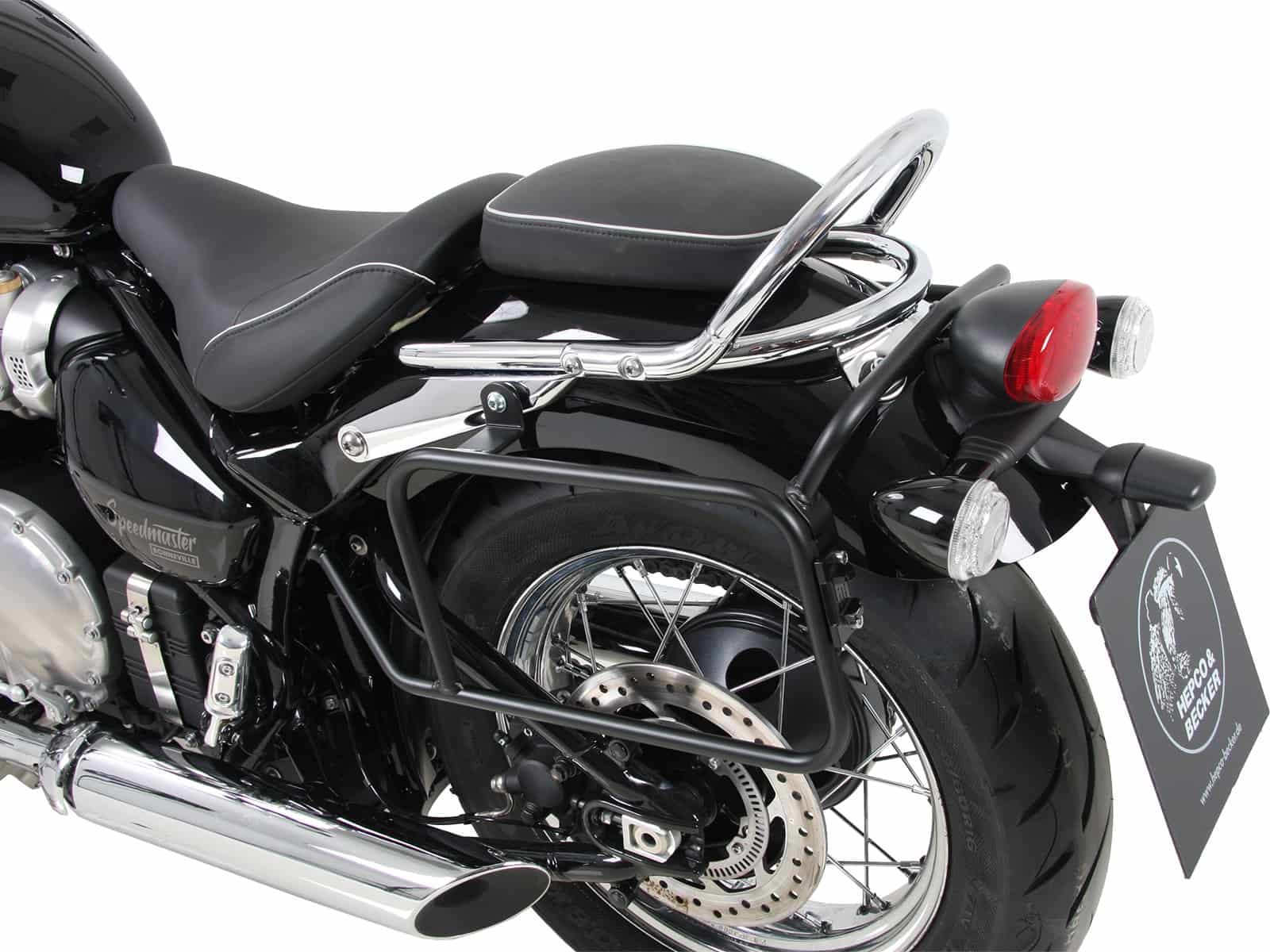 Seitenkofferträger festverschraubt schwarz für Triumph Bonneville Speedmaster (2018-)
