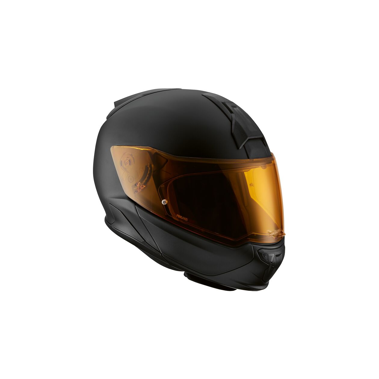 BMW-Motorrad-Helm-7-Carbon-schwarz-matt-oranges-gelbes-Visier