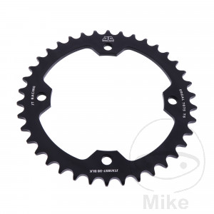 Alu-Kettenrad 38 Zähne Teilung 520 schwarz Innendurchmesser 125 Lochkreis 145