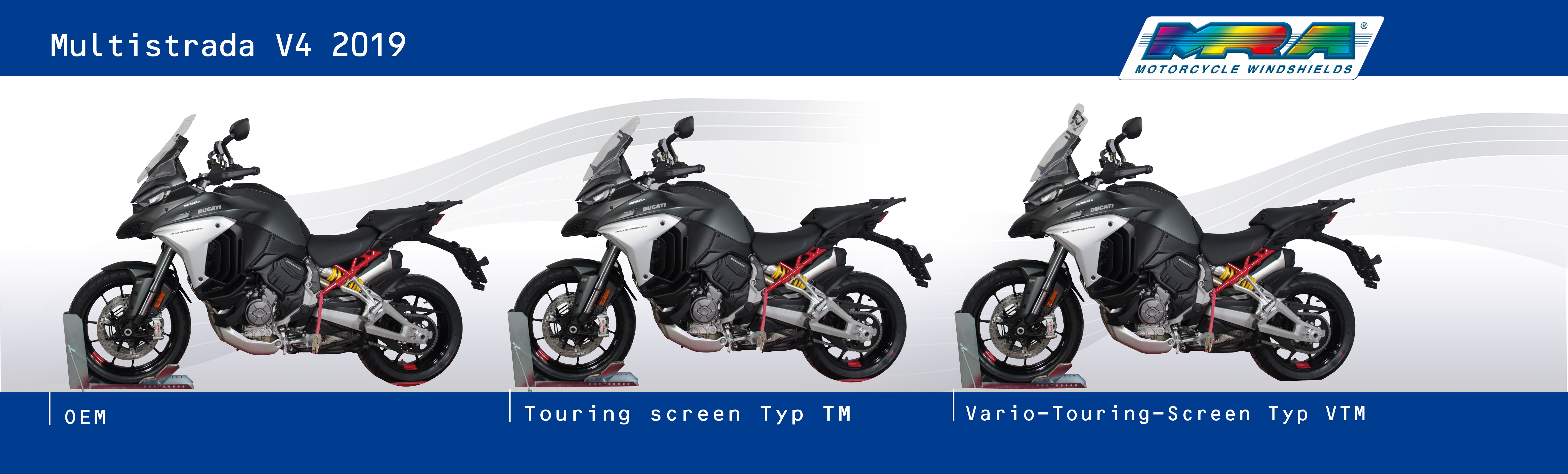 MULTISTRADA V4 / PIKES PEAK - Tourenscheibe "TM" 2021-2024 - farblos