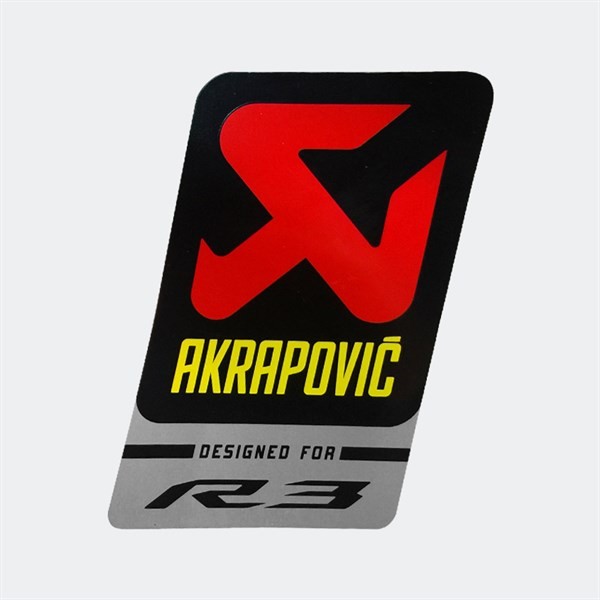 Akrapovic Aufkleber 80 mm hitzefest