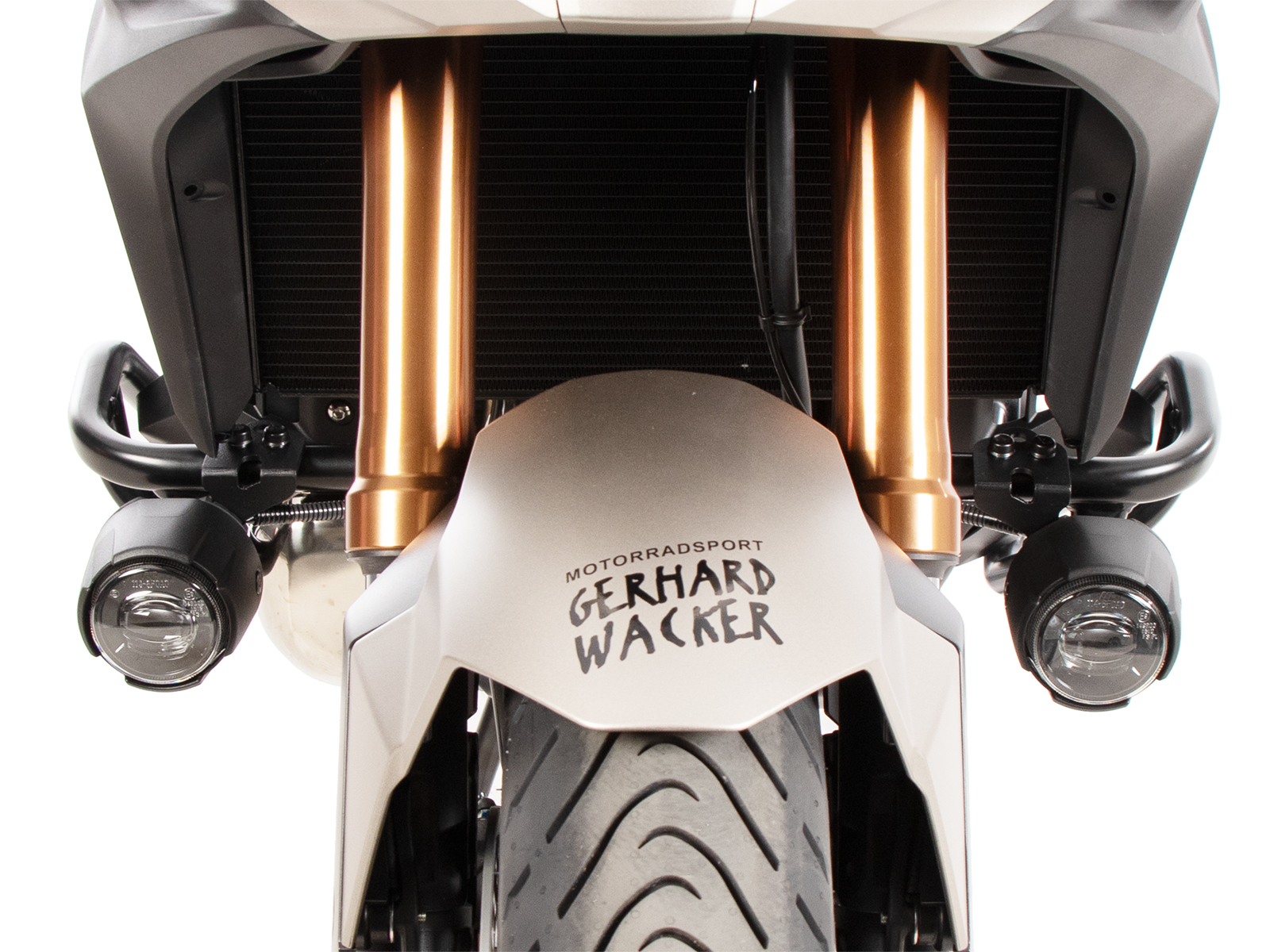 Adapterset schwarz für original Zusatzscheinwerfer für Kombination mit Hepco&Becker Motorschutzbügel für Honda NT 1100 / DCT / ES (2025-)
