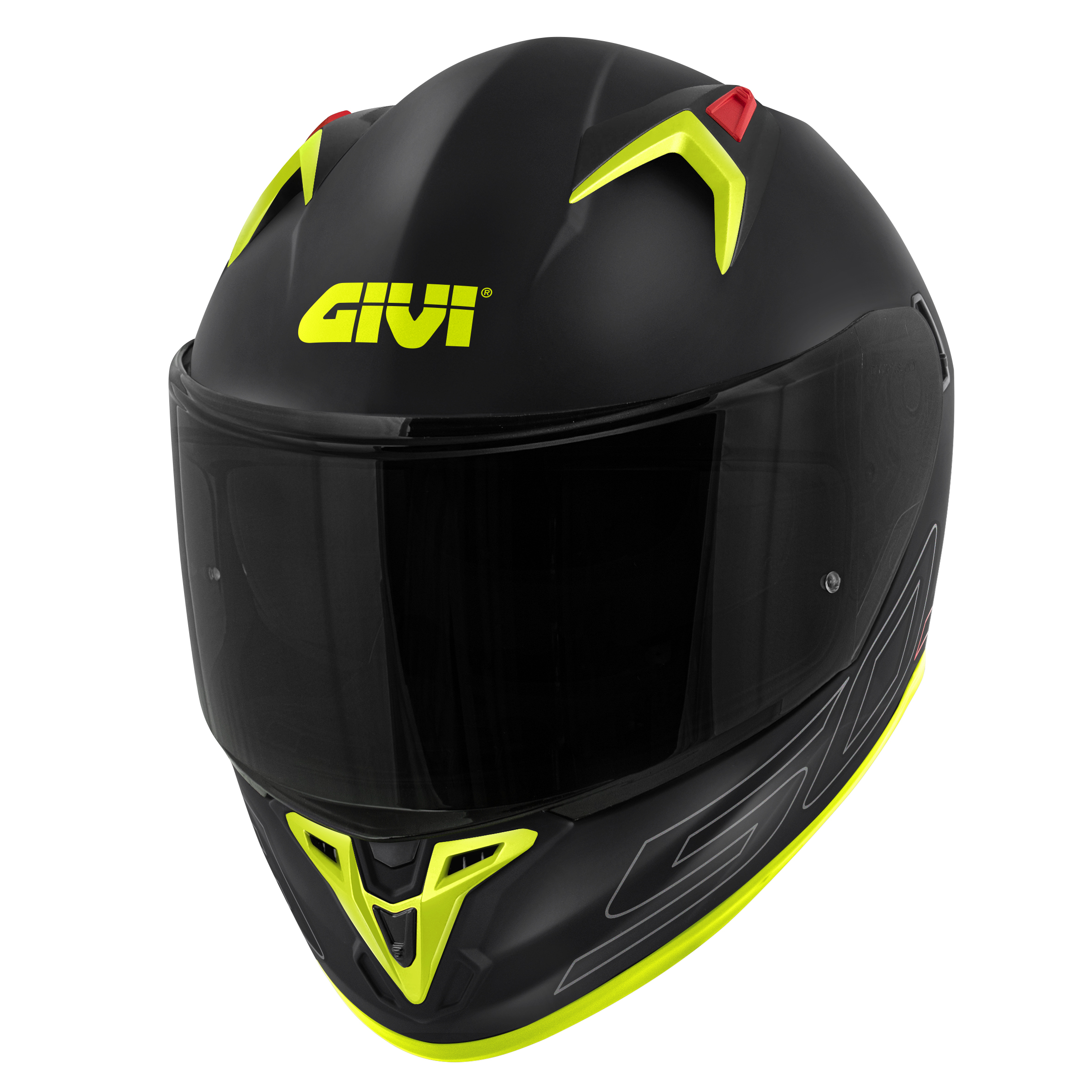 HPS 50.9 SPORT Integral-Helm BASIC Graphic ATOMIC matt - schwarz/silber/gelb - Gr. 63/XXL