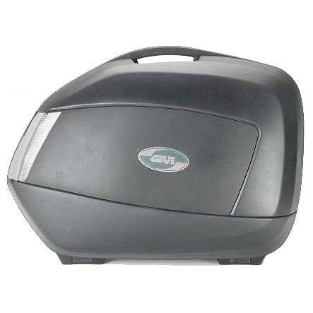 V35 - Seitenkoffer-Satz Monokey® SIDE Tech mit Cover schwarz uni / Max. Zuladung 10 kg