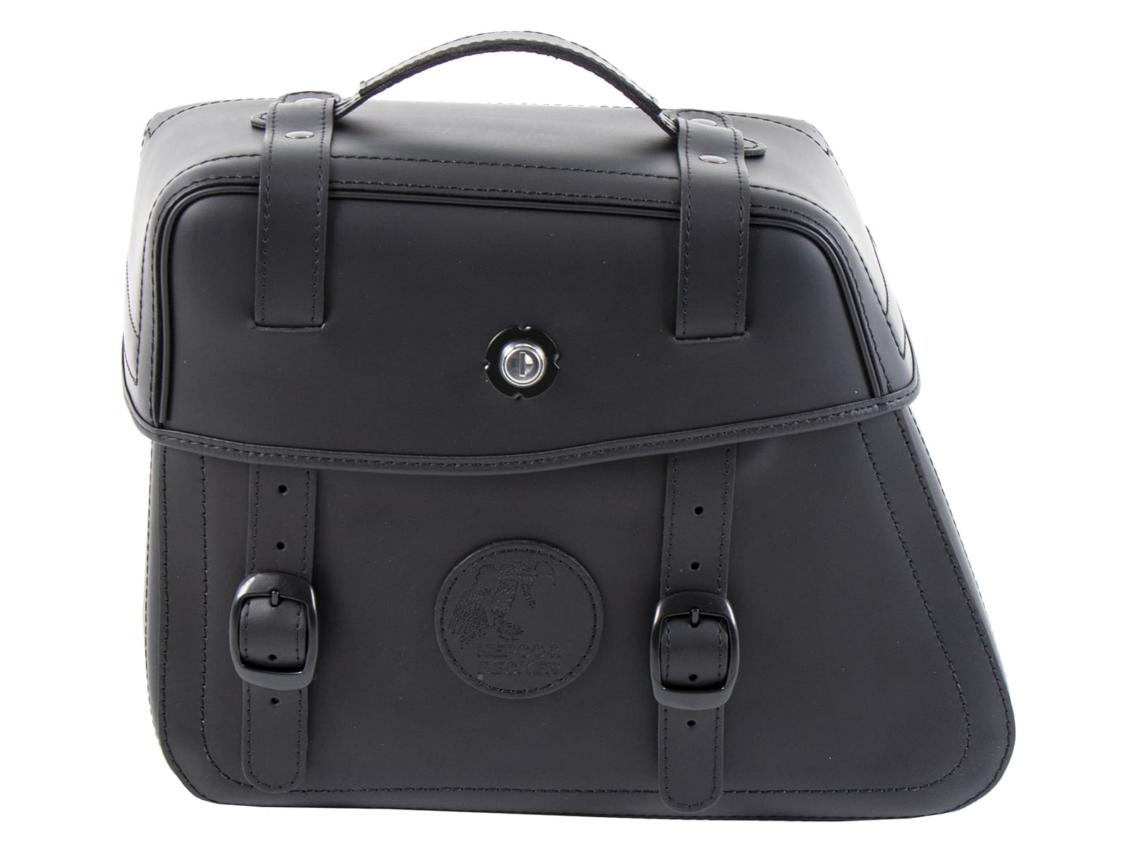 Ledereinzeltasche Rugged für C-Bow Halter schwarz links