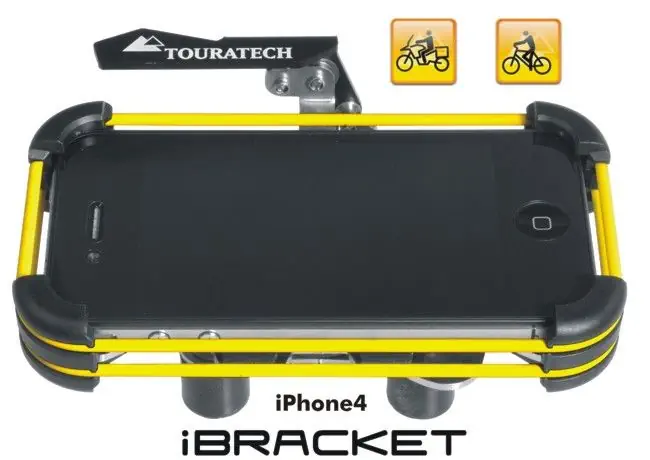 Touratech Lenkerhalterung *iBracket* für Apple iPhone4 und iPhone 4S *Motorrad & Fahrrad *