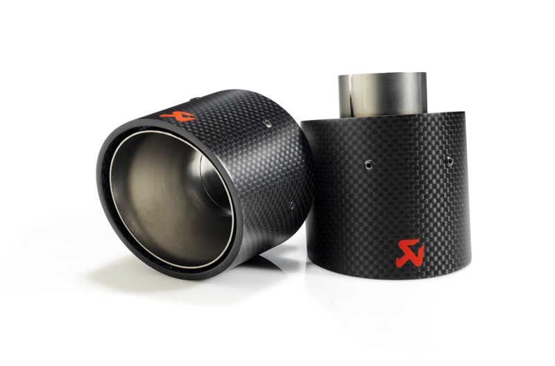 Akrapovic TAIL PIPE SET mit TÜV, Endrohrset aus Carbon