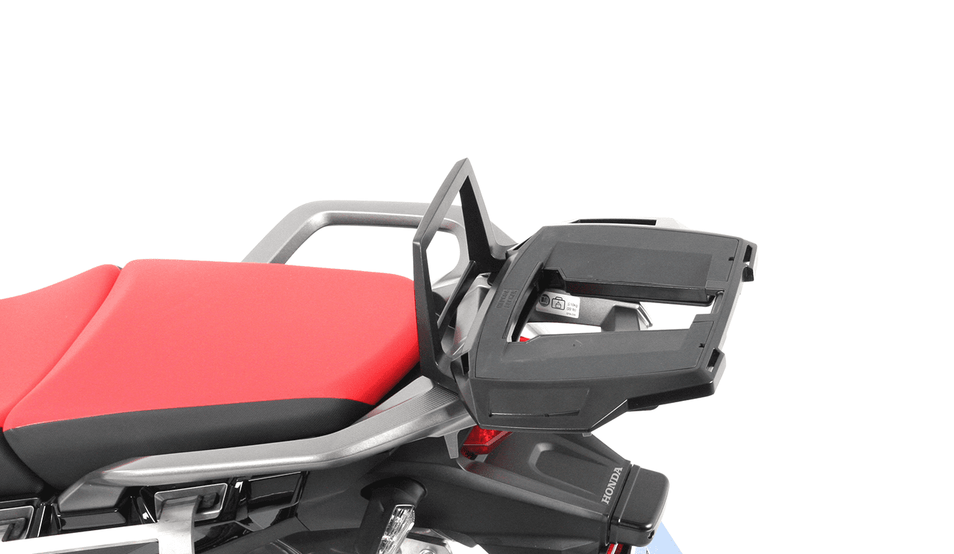 Alurack Topcaseträger für Kombination mit  Original-Gepäckbrücke schwarz für Honda CRF 1000 Africa Twin (2018-2019)