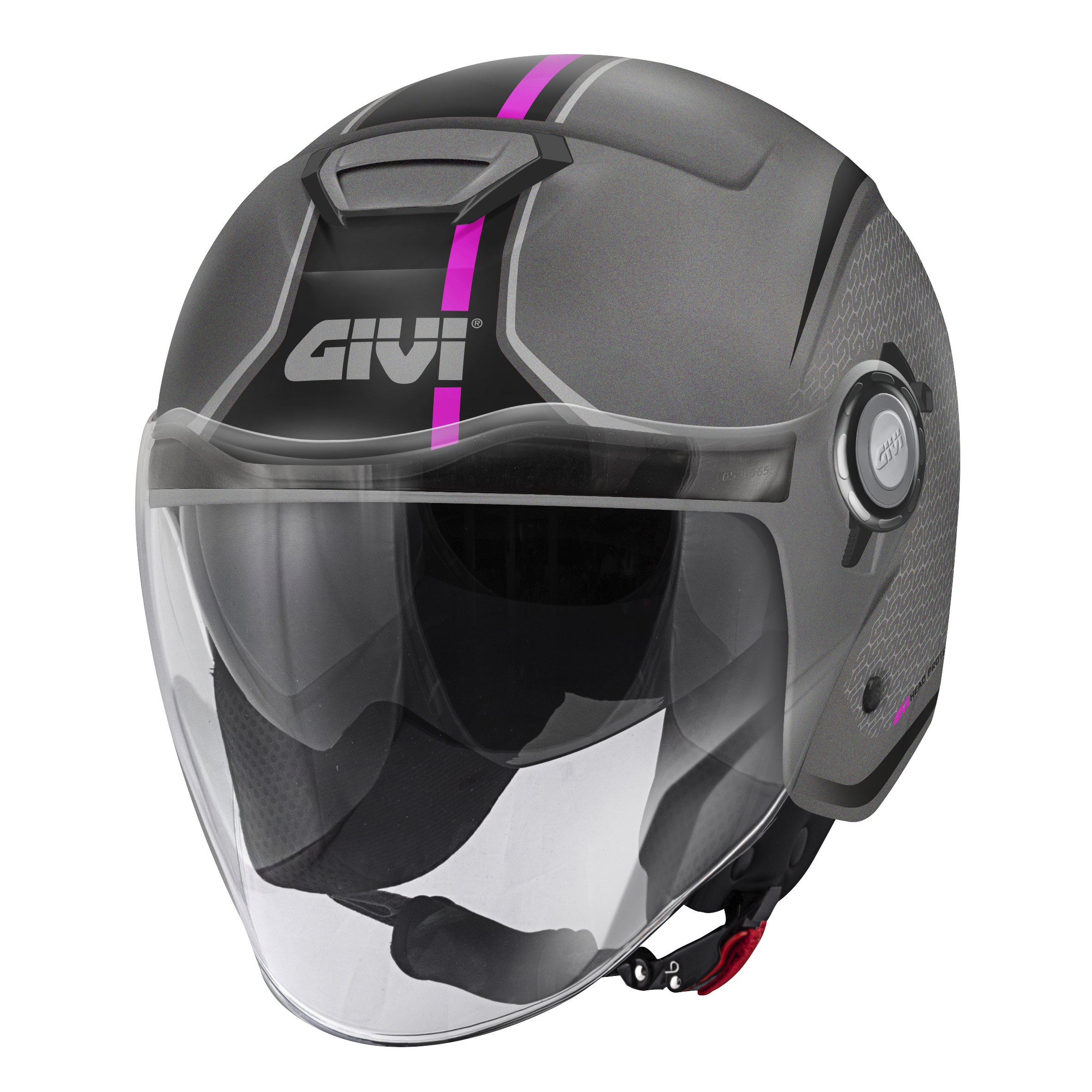 HPS 12.5 GRAPHIC TOUCH - Gr. 56/S matt-titanium/pink