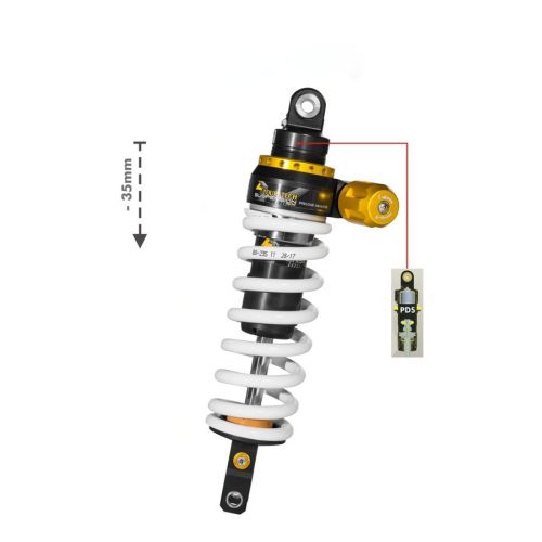 Touratech Suspension Tieferlegung -35mm für Yamaha 700 Ténéré (2019-2024), Typ Level2